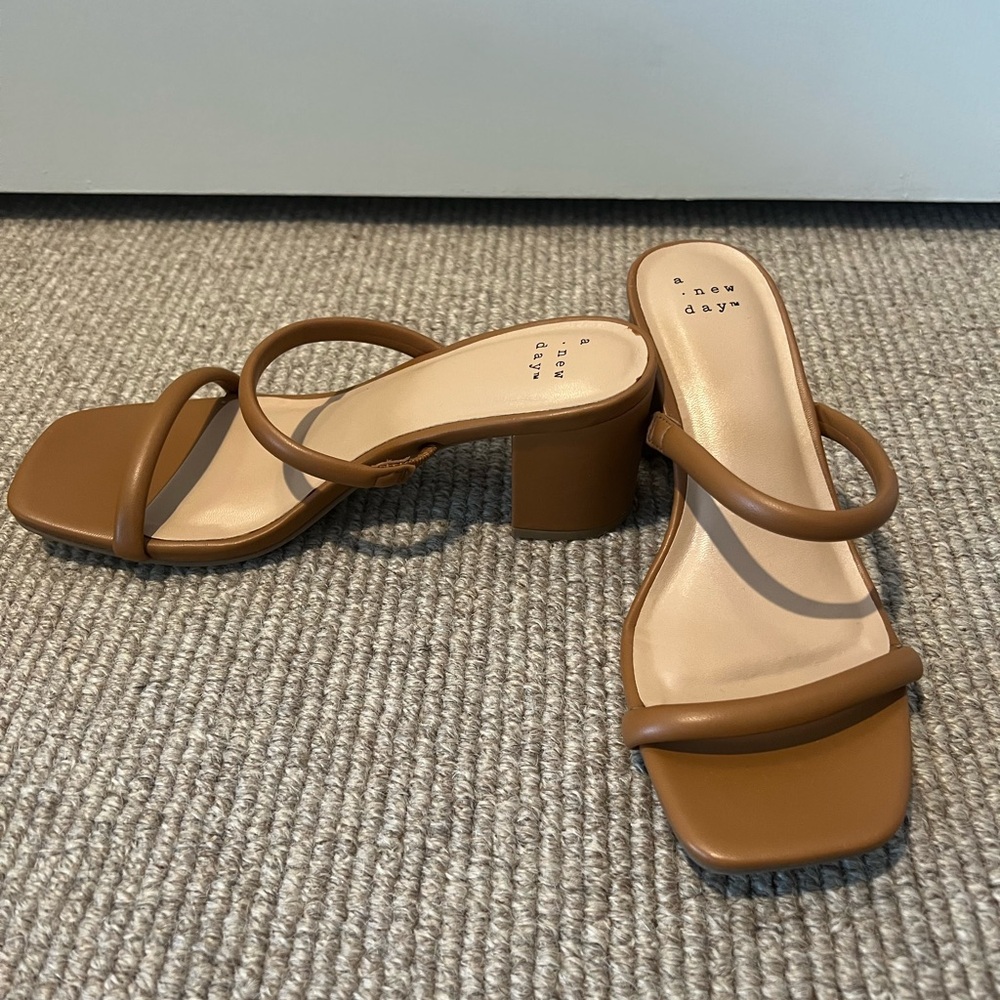 A New Day two strap slide heel